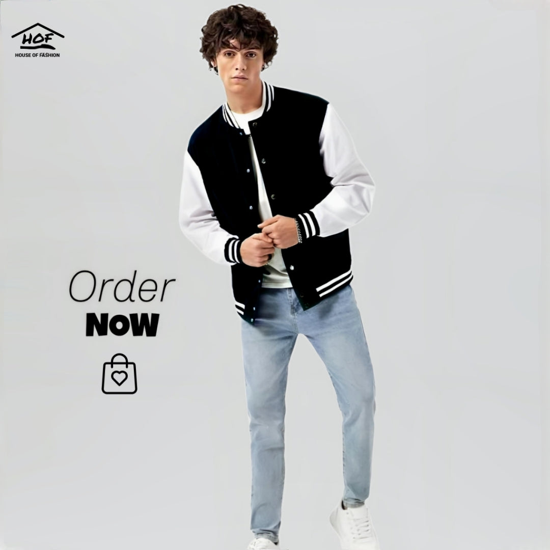 Varsity Jacket Black And White