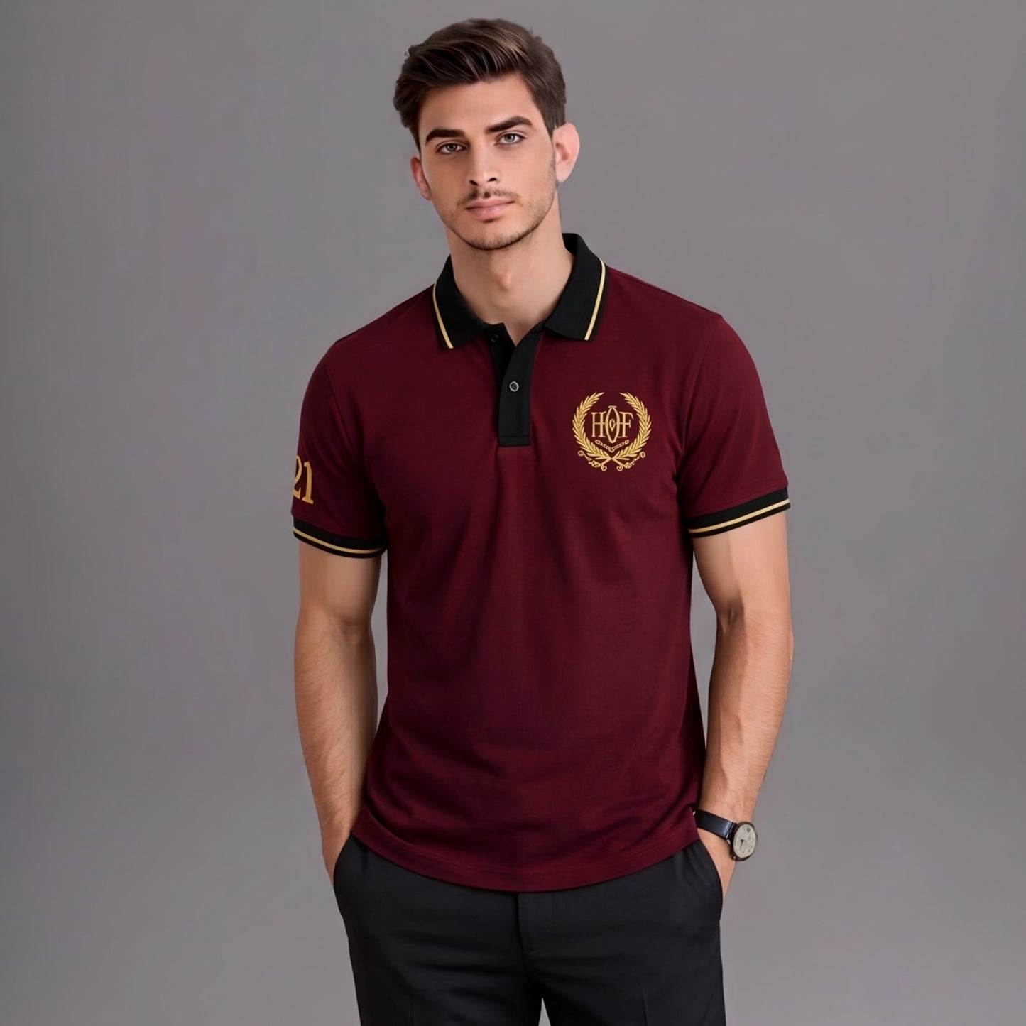 Signature Polo MAROON 2️⃣1️⃣