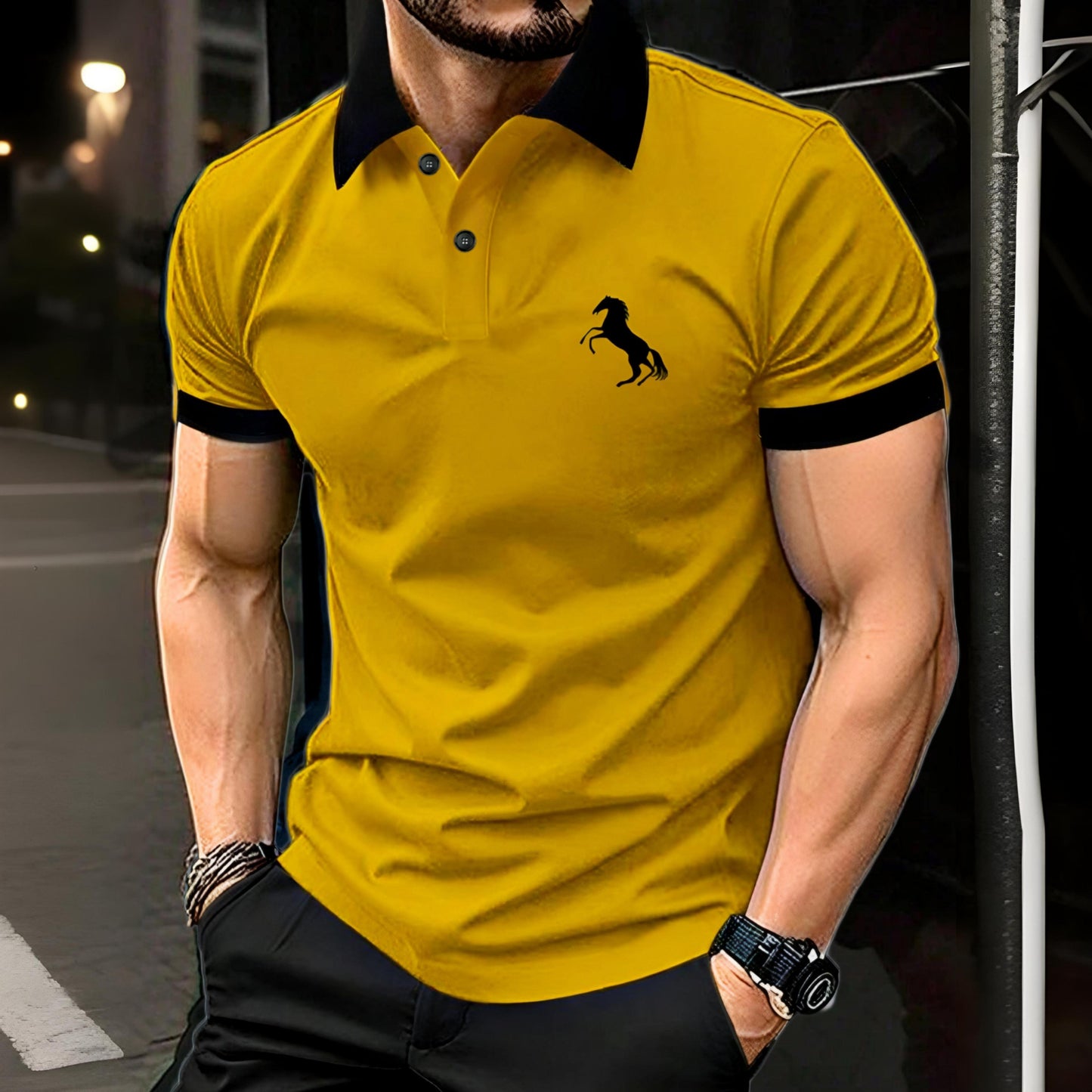 Horse Polo MUSTARD
