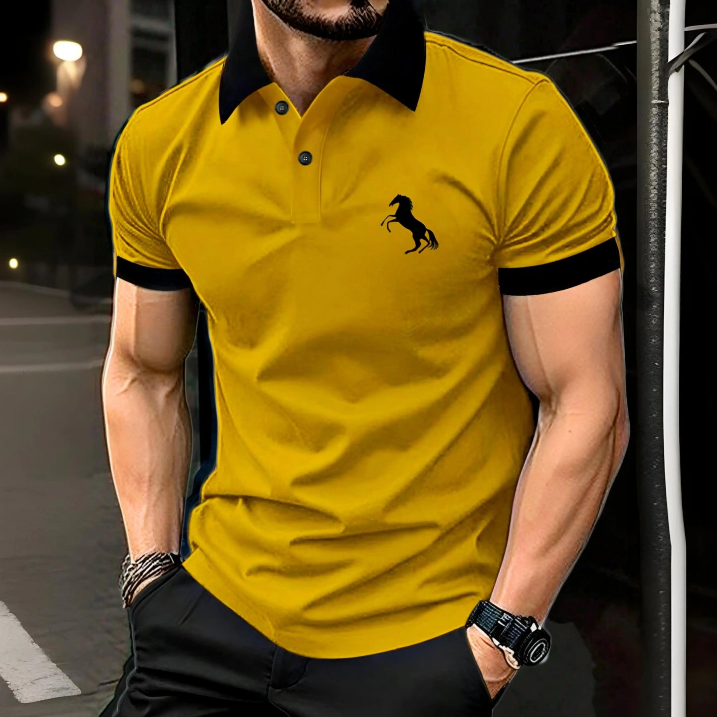 Horse Polo MUSTARD House Of Fashion