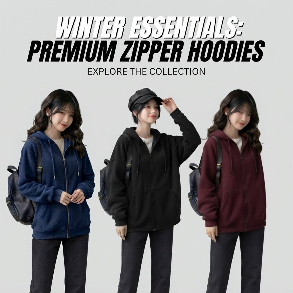 Women Winter Zipper Hoodies Collection