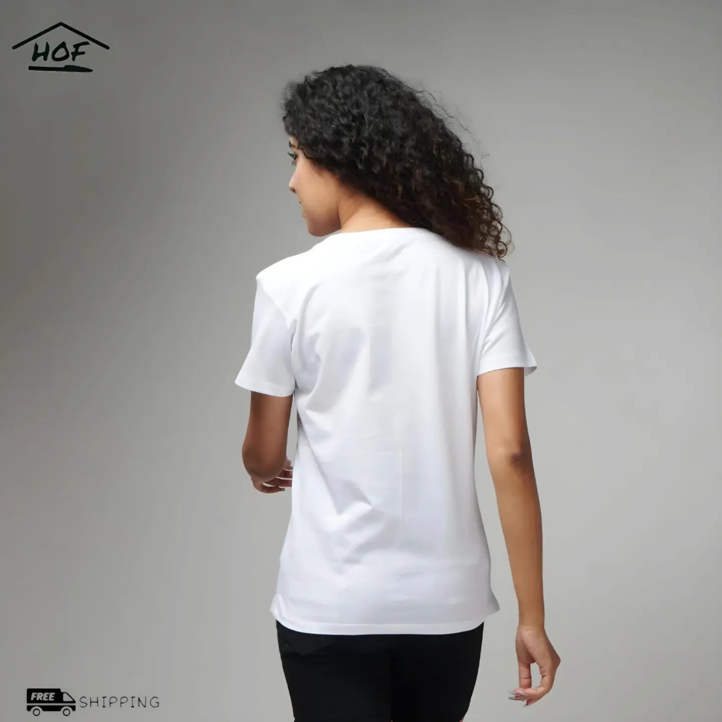 White Half Sleeve T-Shirt