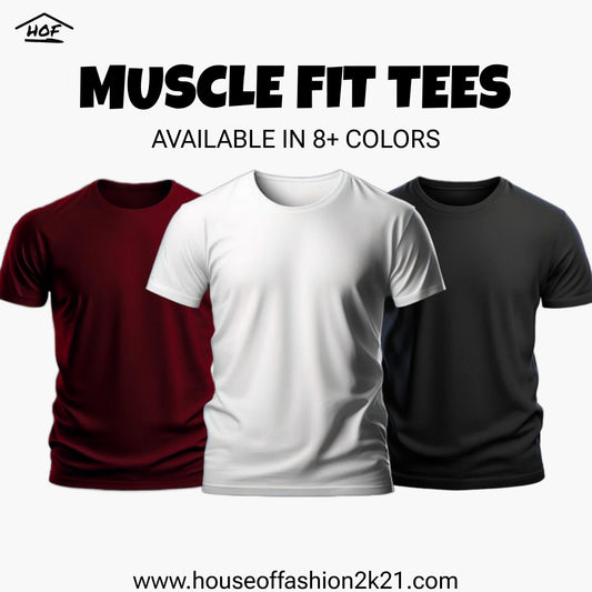 Bundle Of 3 Muscle Fit Tee's