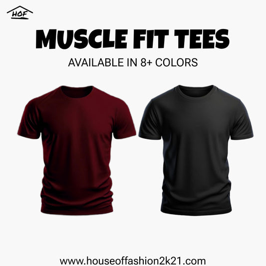 Bundle Of 2 Muscle Fit Tee's