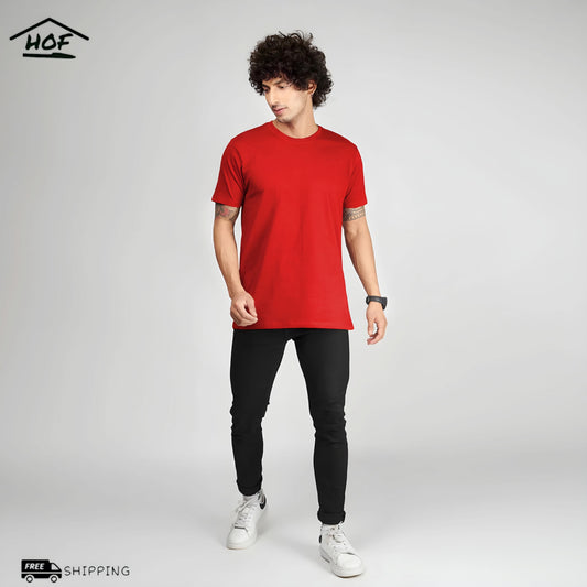 Red Half Sleeve T-Shirt