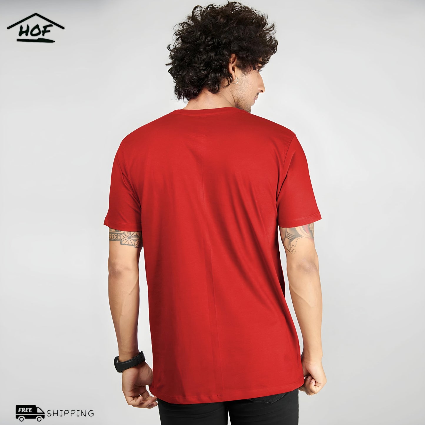 Red Half Sleeve T-Shirt