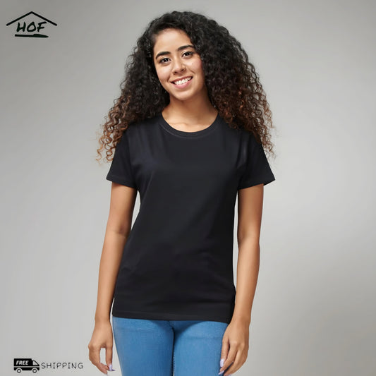 Black Half Sleeve T-Shirt