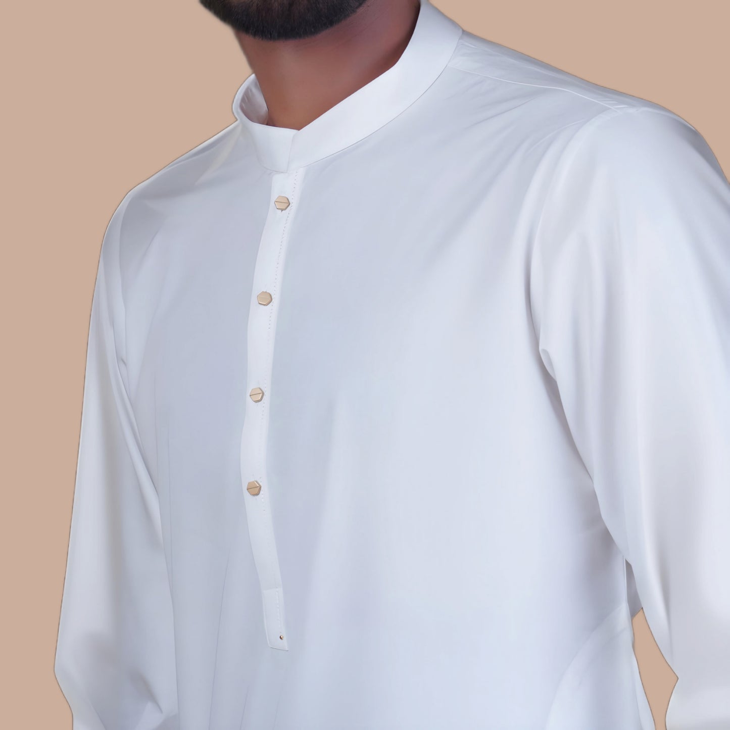 Kurta Pajama Solid Off White