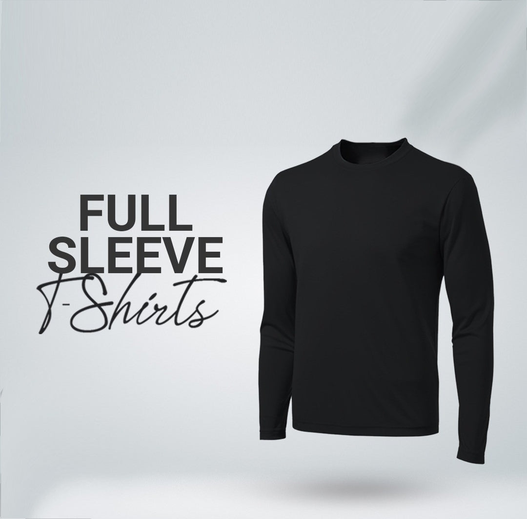 Black Full Sleeves T-Shirt