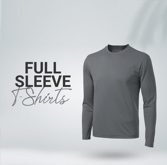Grey Full Sleeves T-Shirt