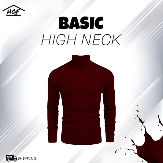 Maroon High Neck