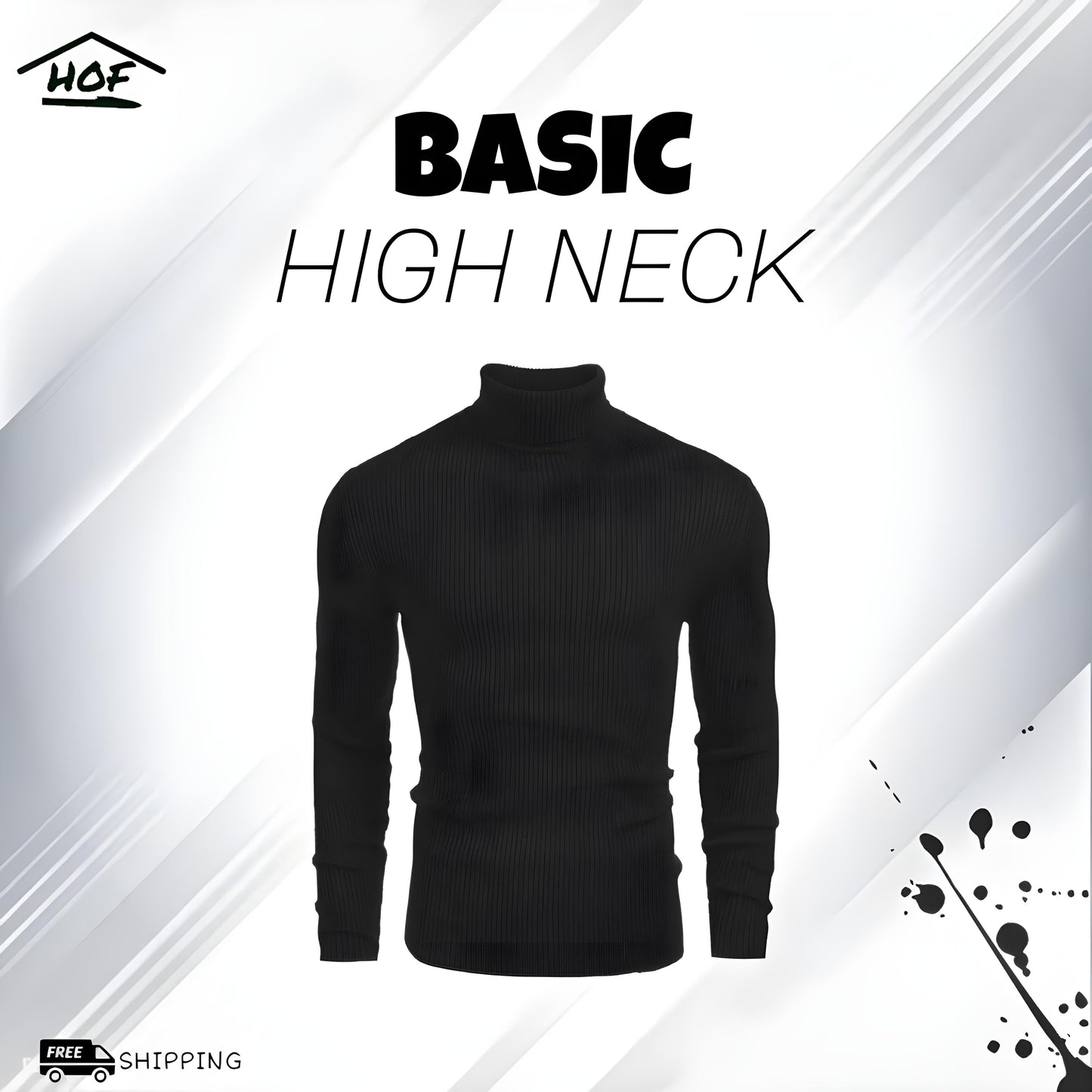 Charcoal High Neck