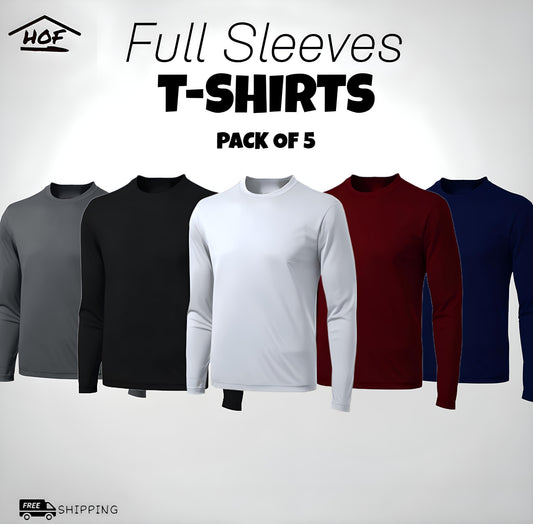 Bundle Of 5 Full Sleeves T-Shirts