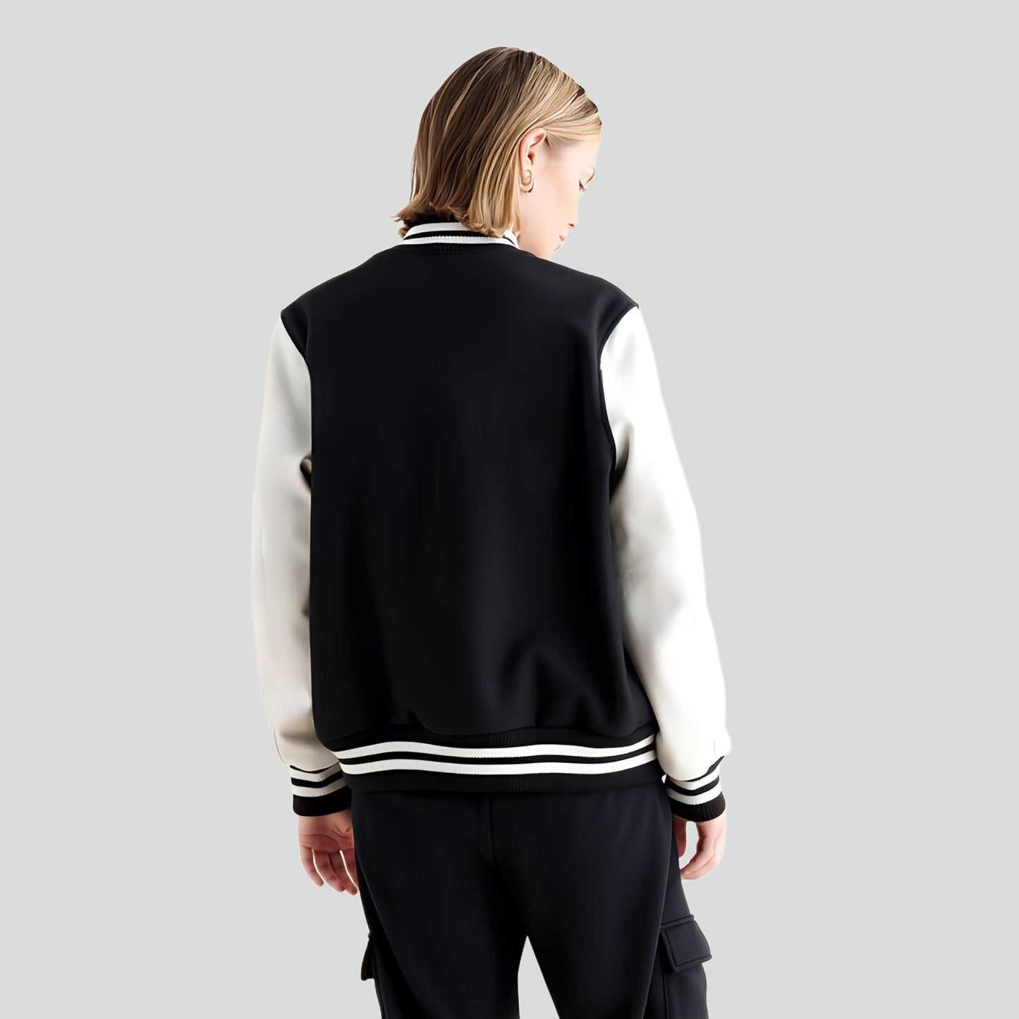 Varsity Jacket Black and White