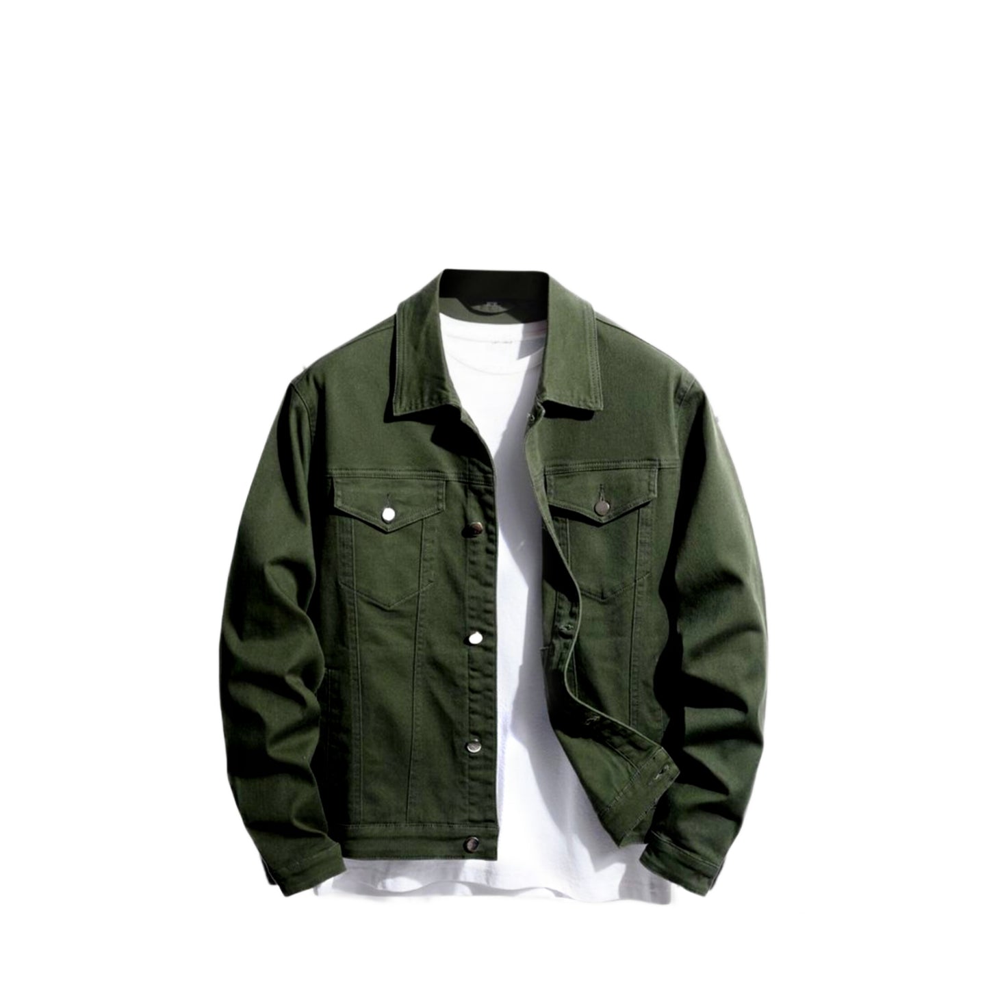 Green Denim Jacket Unisex