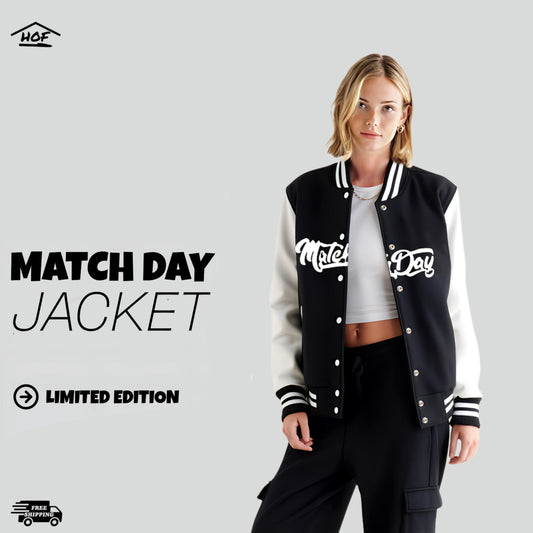 Match Day Jacket Black and White WOMEN