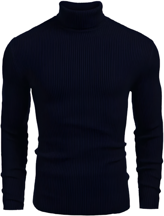 Navy Blue Turtle Neck