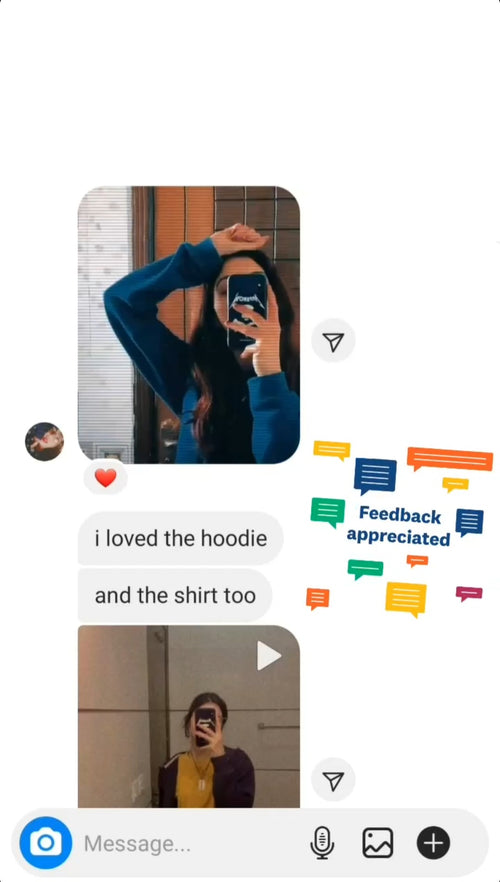 Customer feedback screenshot