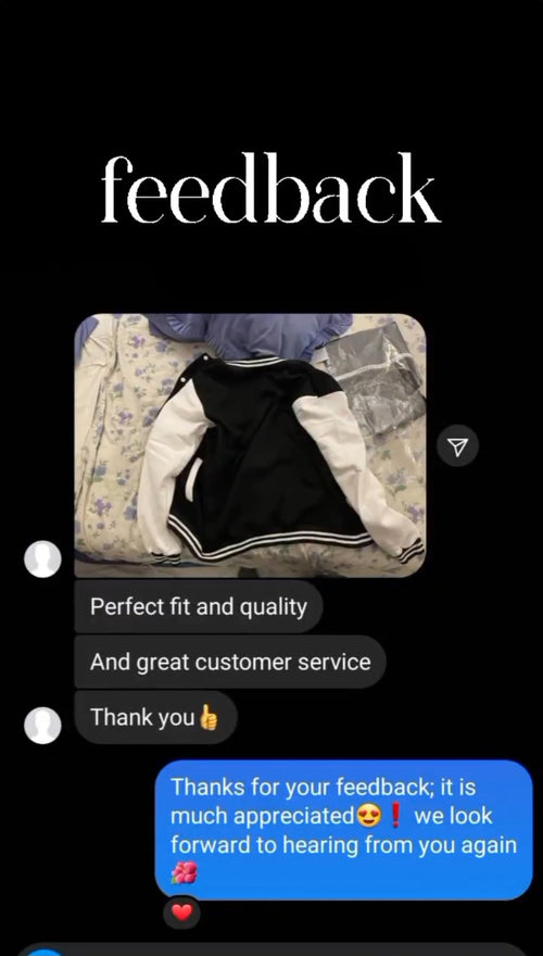 Customer feedback screenshot