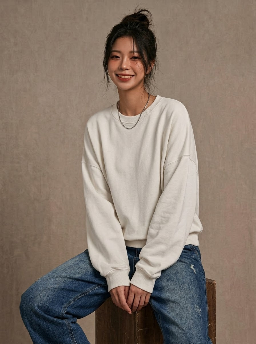 Oversized Sweatshirt White