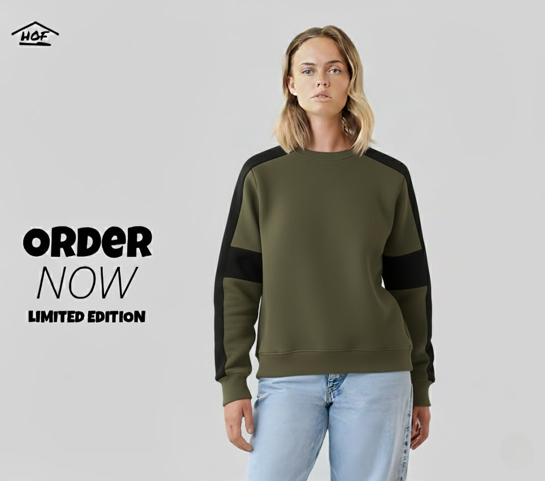 Sweat Shirt Green X Black