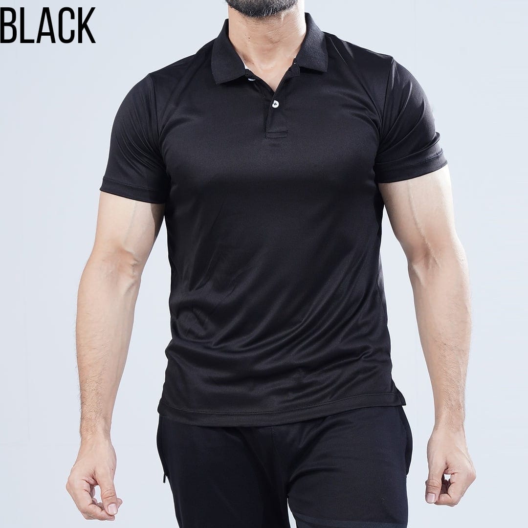 Polo Muscle Fit Tee BLACK