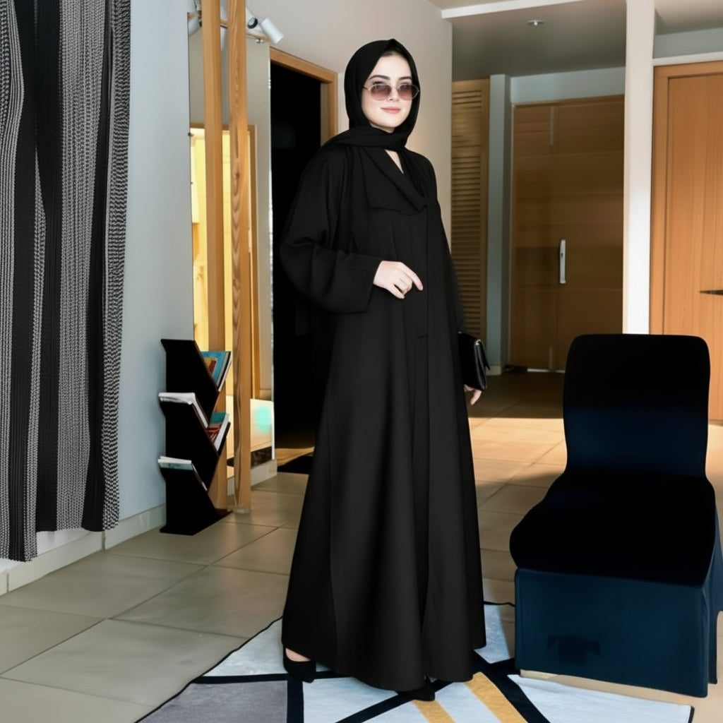 ABAYA JET BLACK