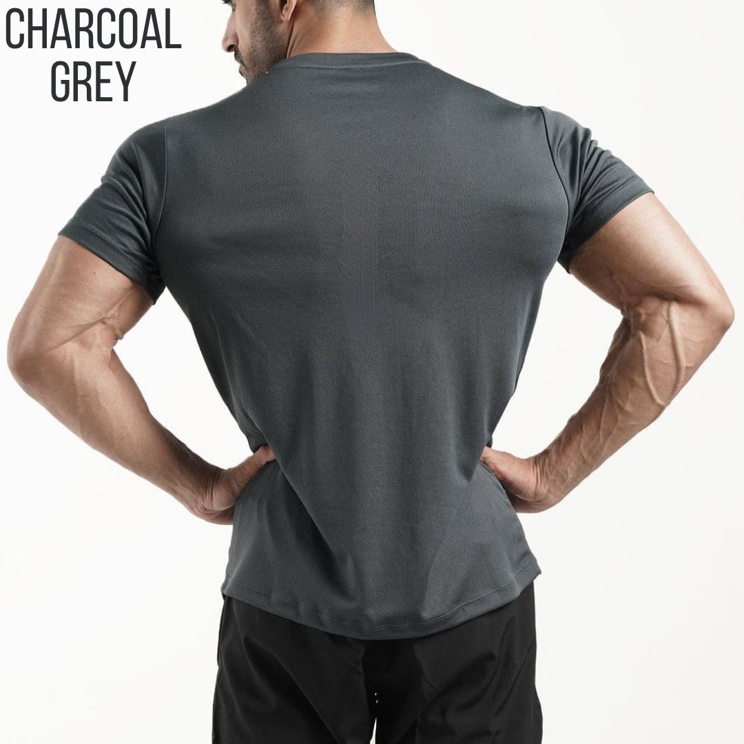 Muscle Fit Tee CHARCOAL GREY