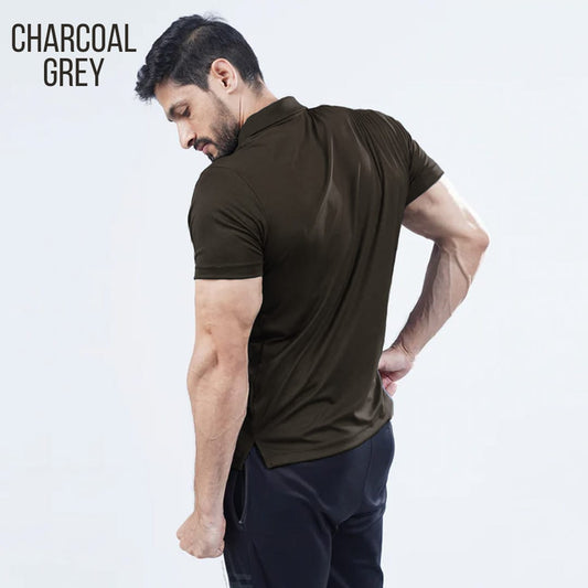 Polo Muscle Fit Tee CHARCOAL