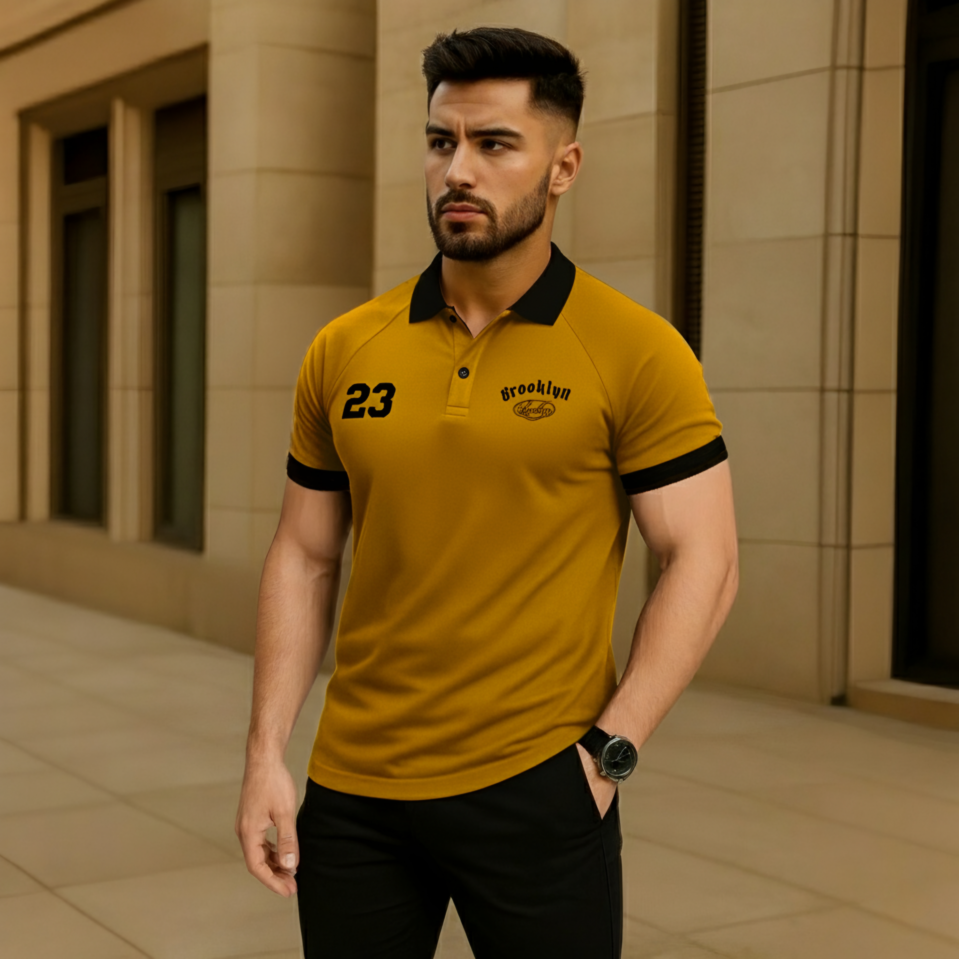 Aesthetic Polo MUSTARD 23