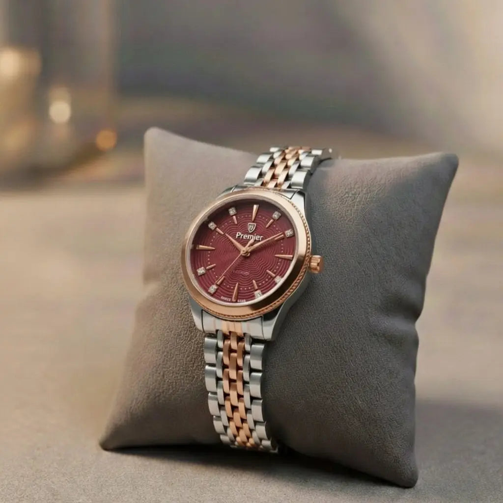 Premier 2tone ( Maroon Dial ) House Of Fashion