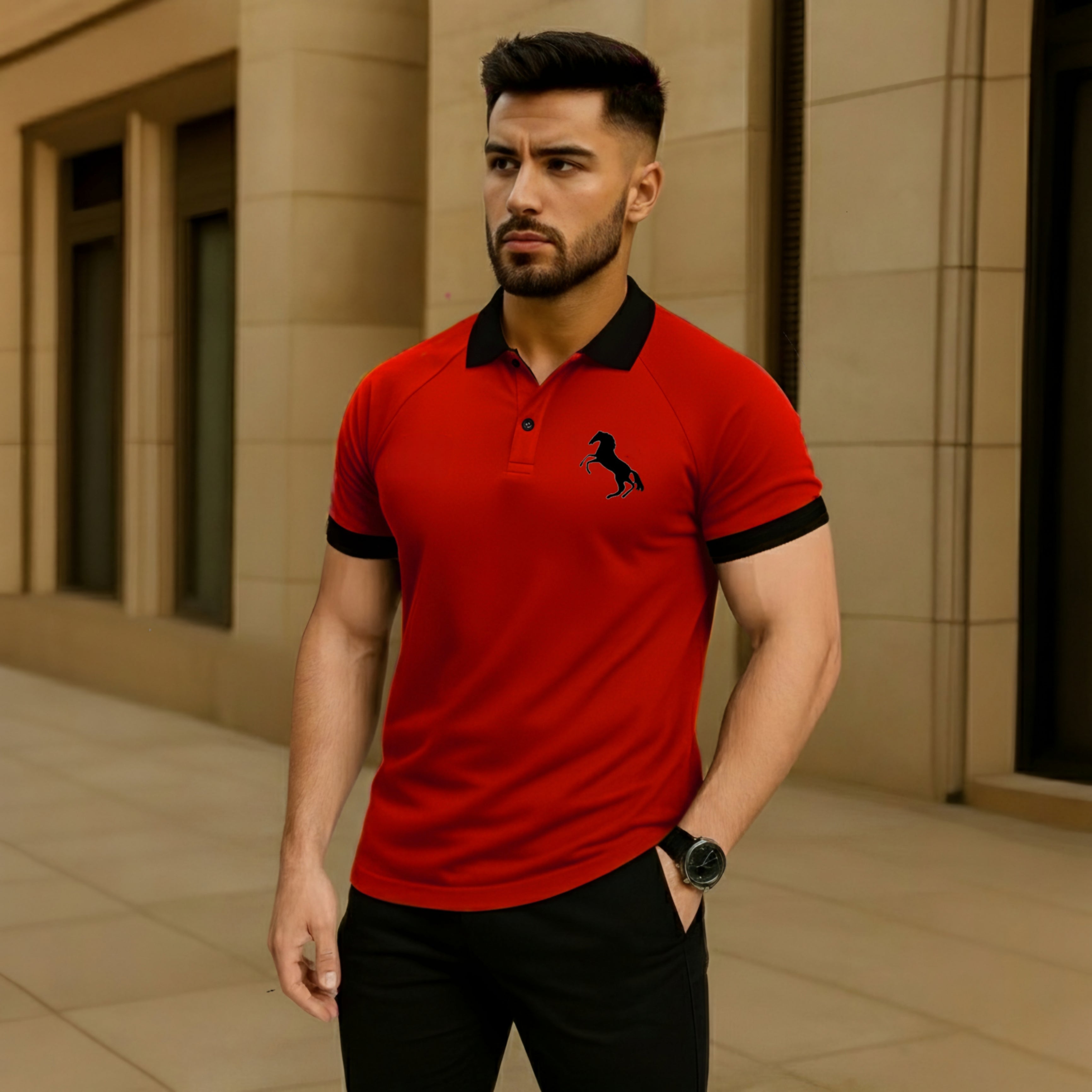 Horse Polo RED