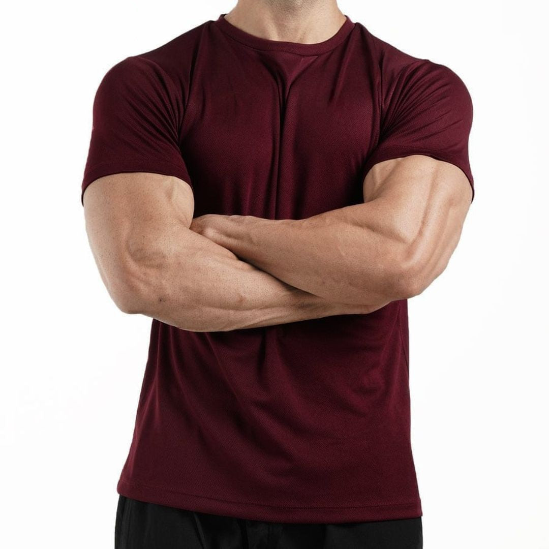 Muscle Fit Tee MAROON