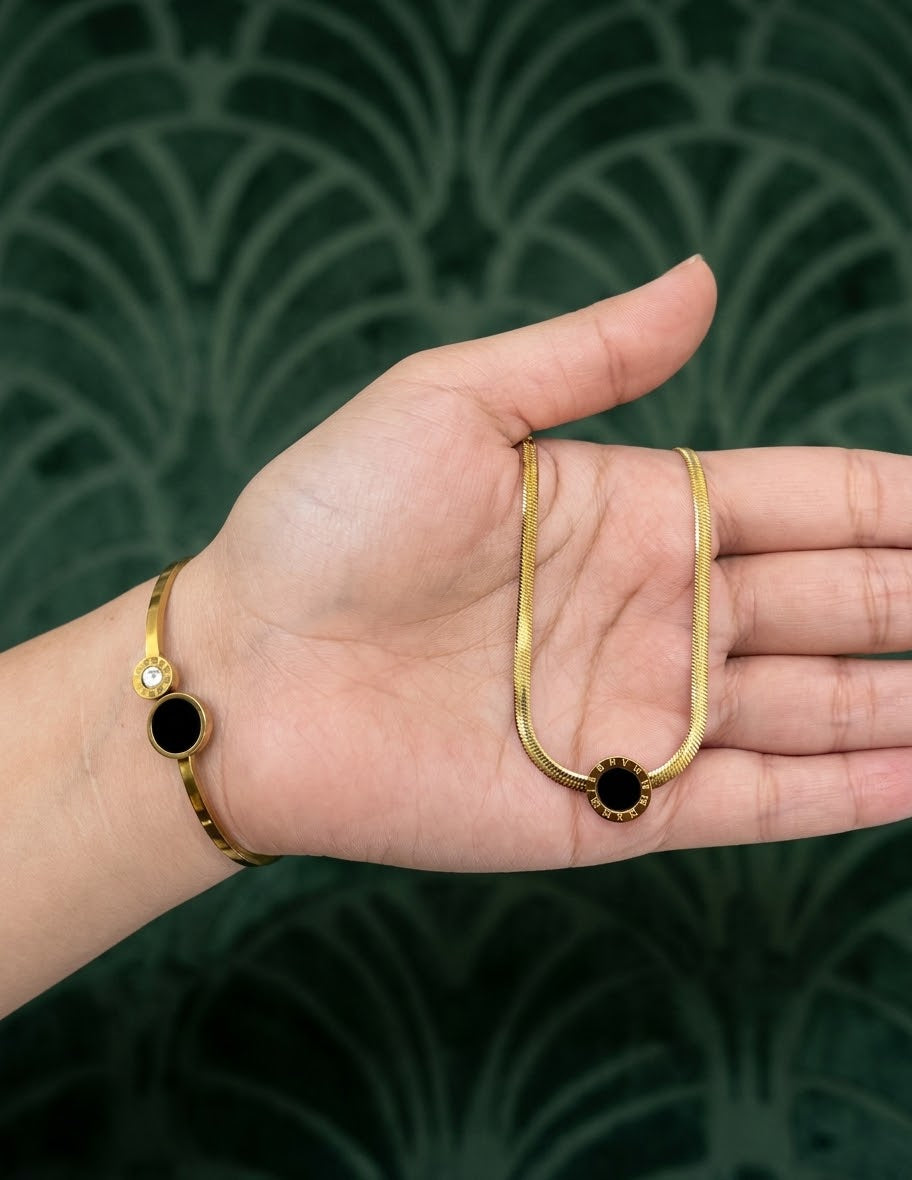 Roman Numerals Jewellery Set