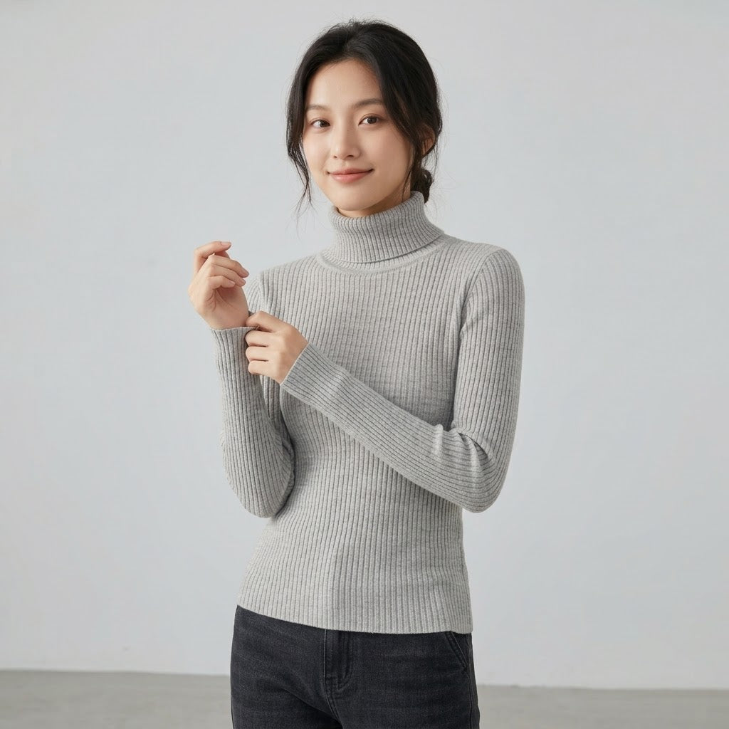 Heather Grey Turtle Neck