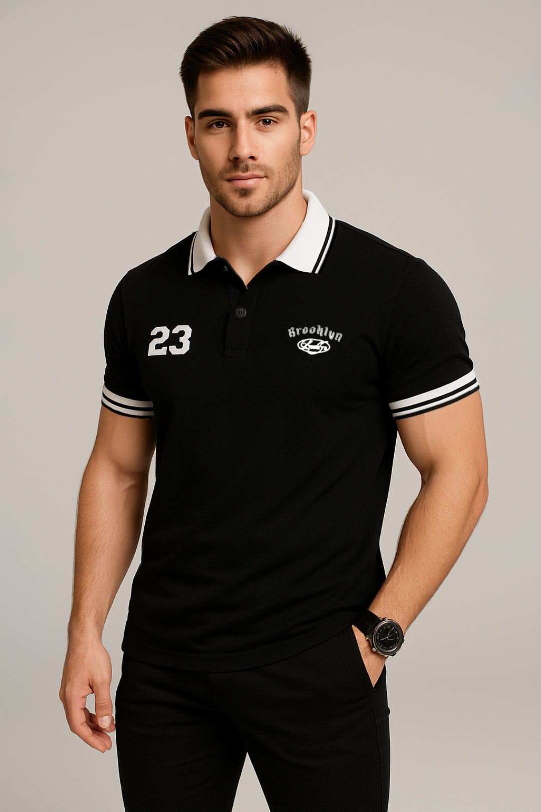 Aesthetic Polo BLACK 23