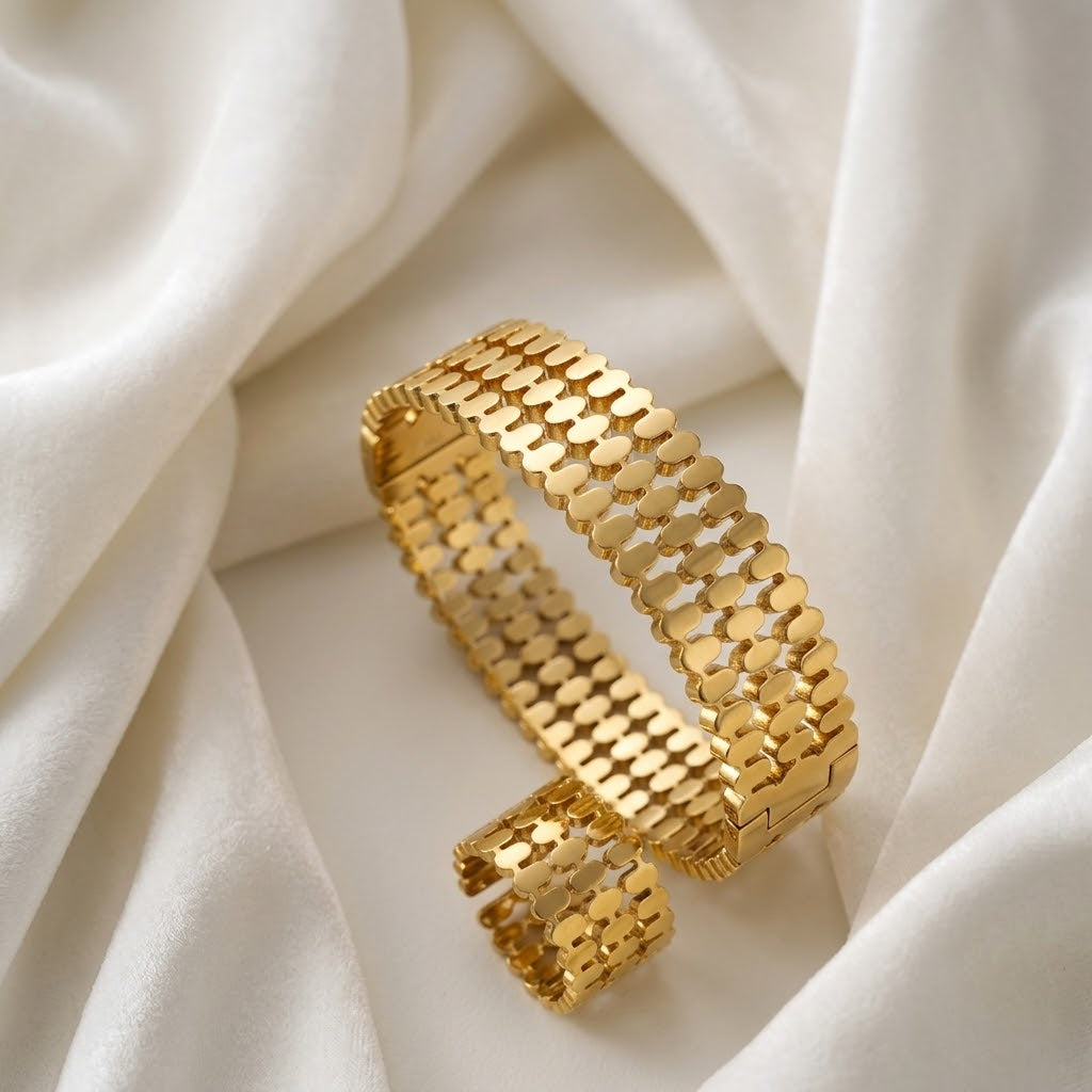 Pabble Bangle & Ring Set (Adjustable Ring)