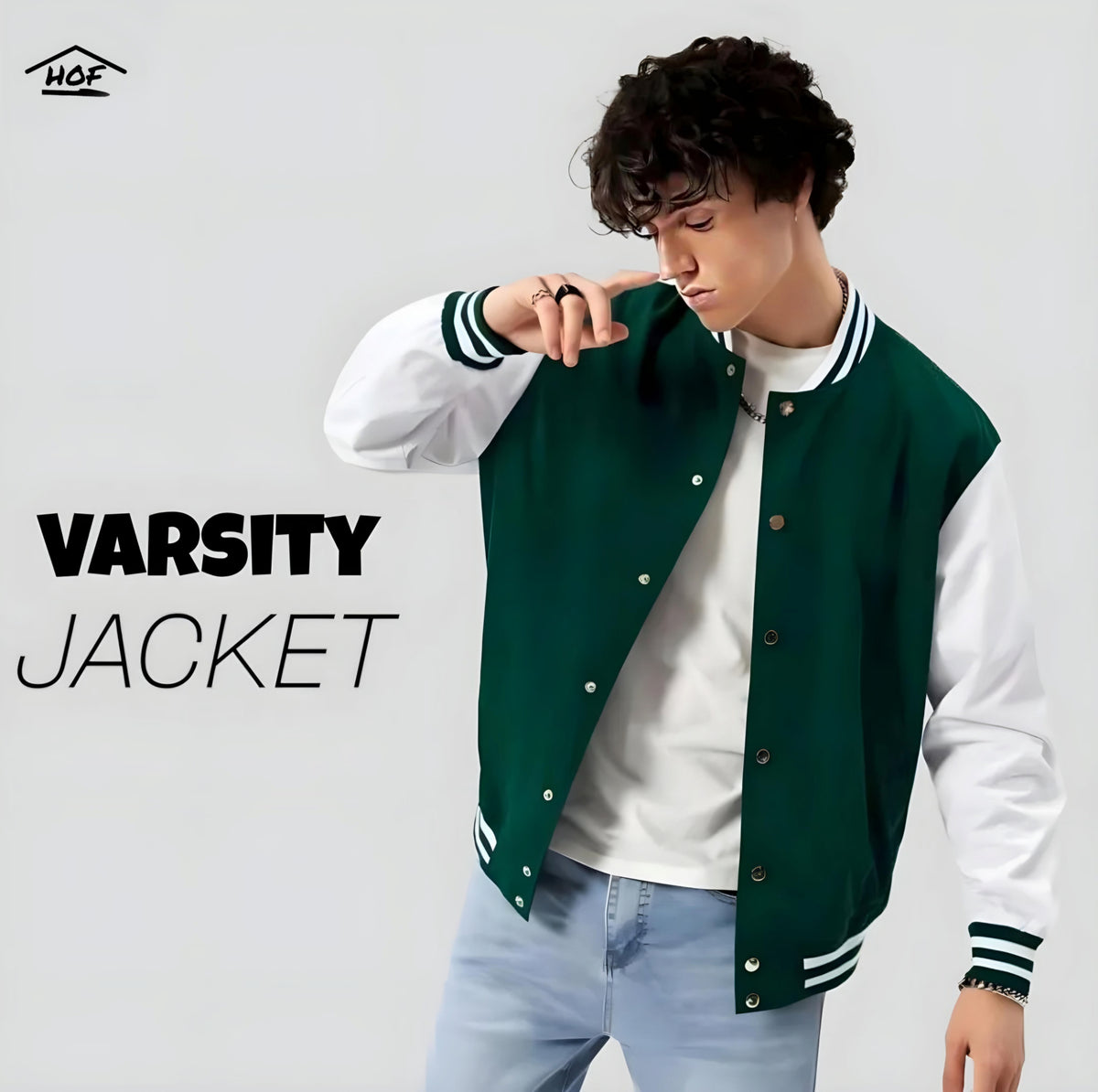 Varsity Jacket Green And White