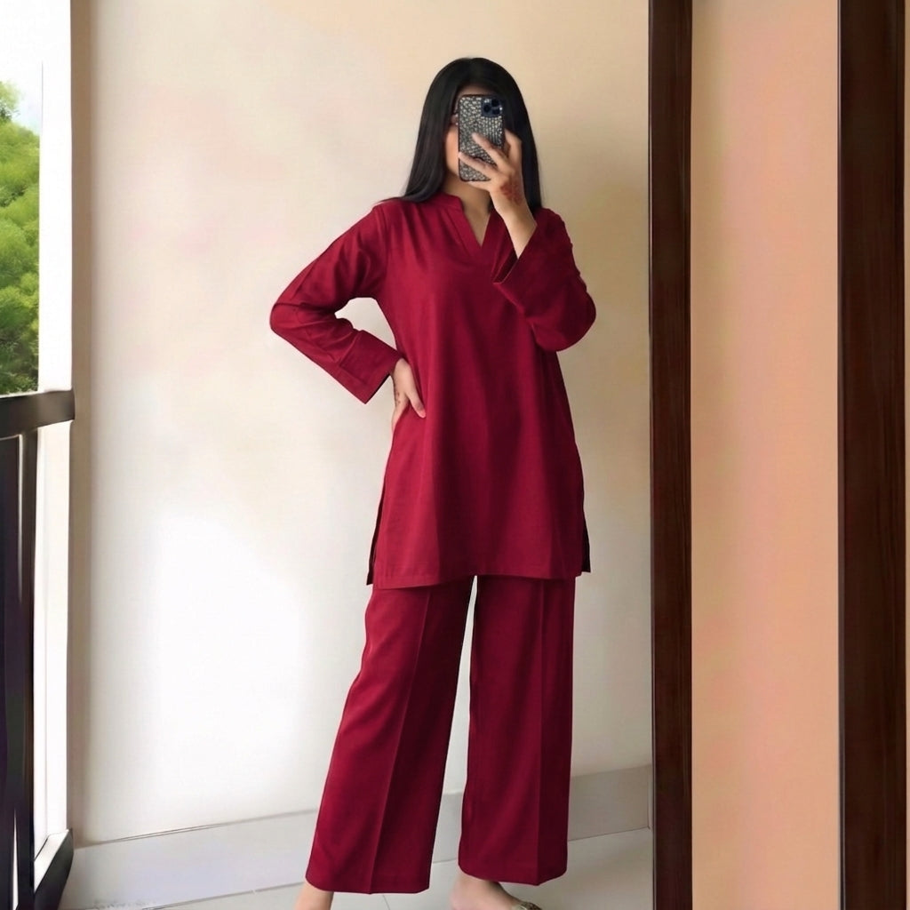 Crimson Chic - ETHNIC READY TO WEAR House Of Fashion