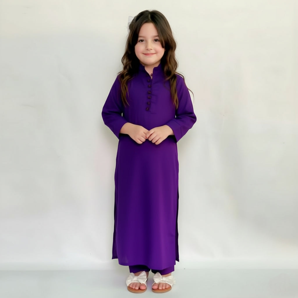 Kids Dark Purple Ready To Wear