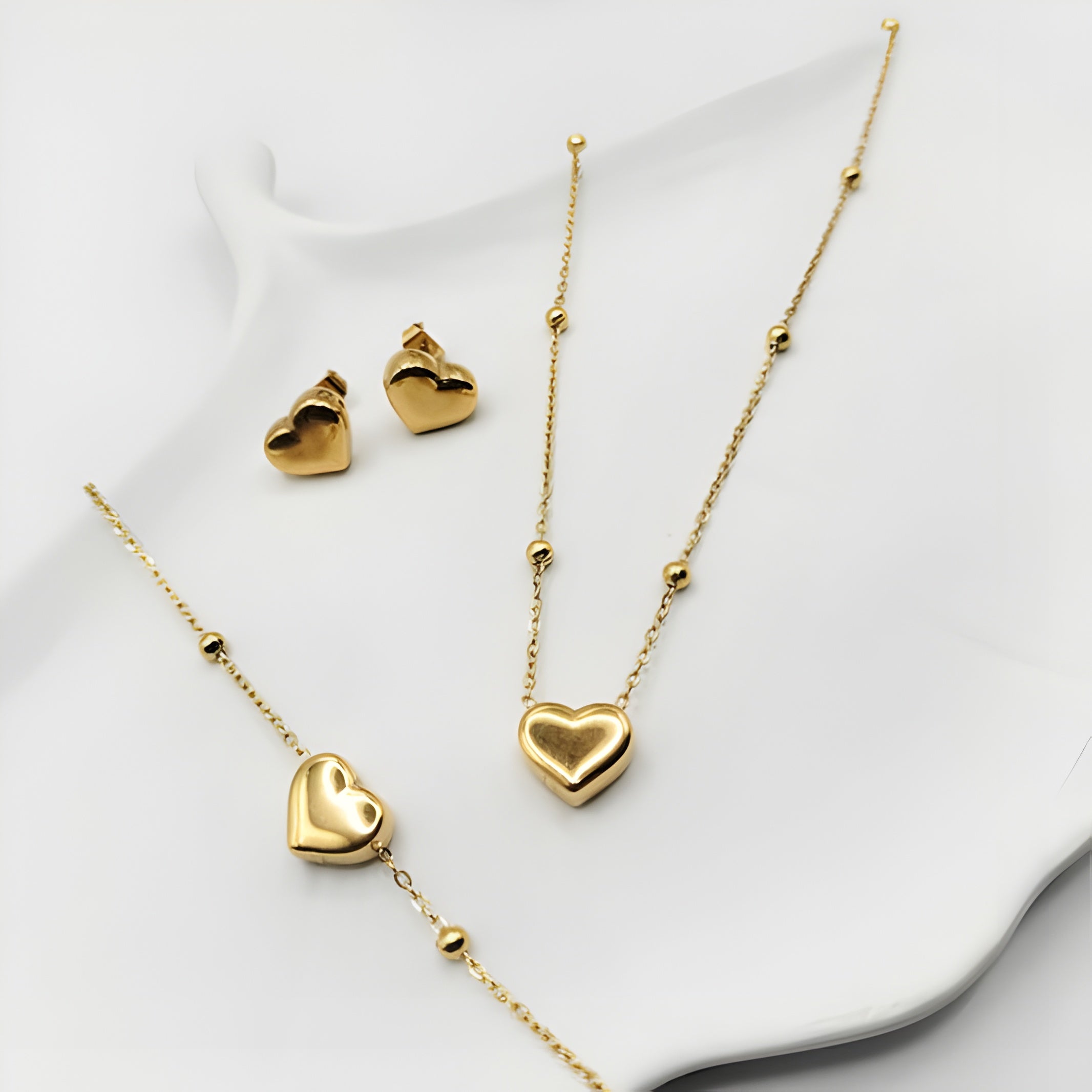 Heart Stainless Steel Set House Of Fashion