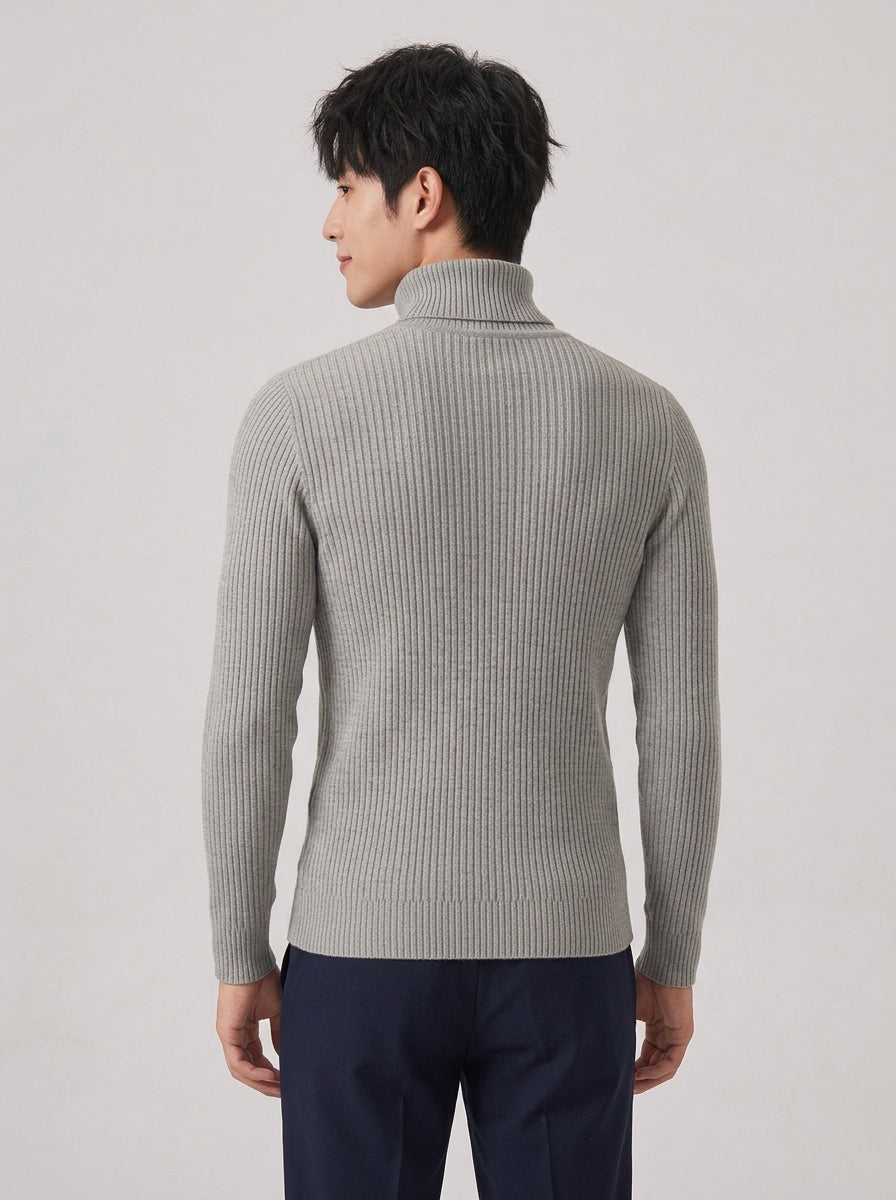 Men's Heather Grey Turtle Neck