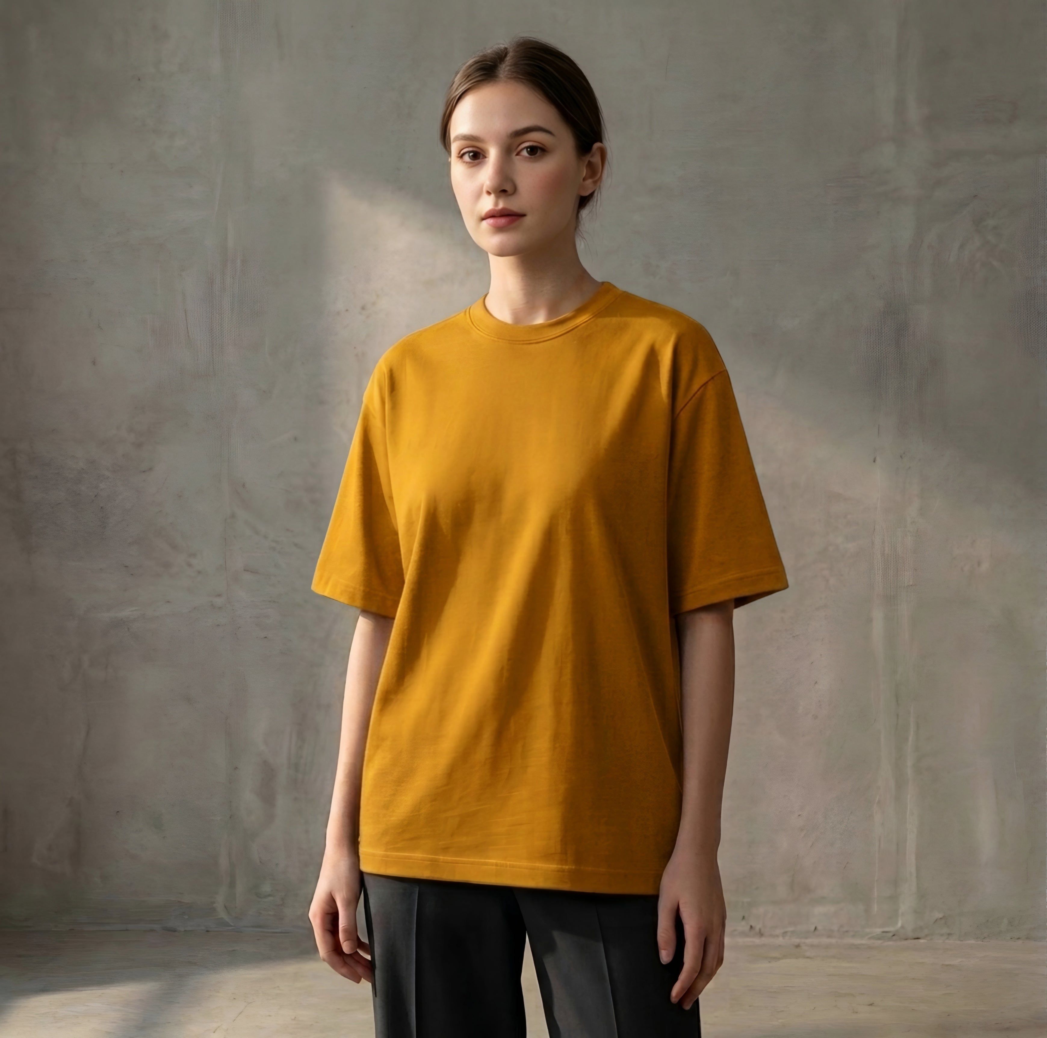 Mustard - DROP SHOULDER T-SHIRT House Of Fashion