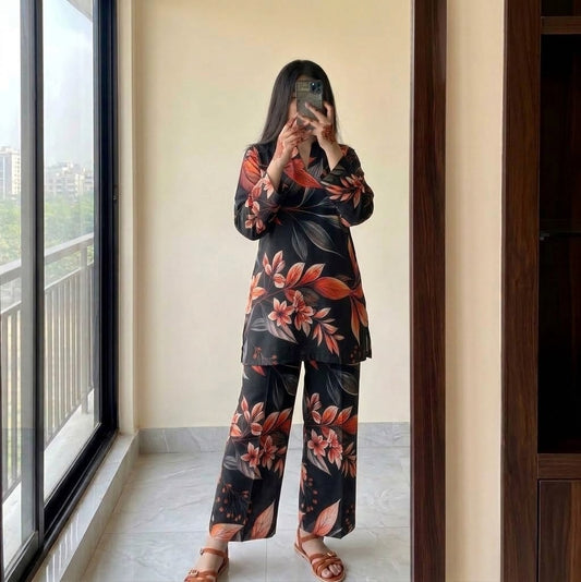 Mid Night Bloom - CO-ORD SET