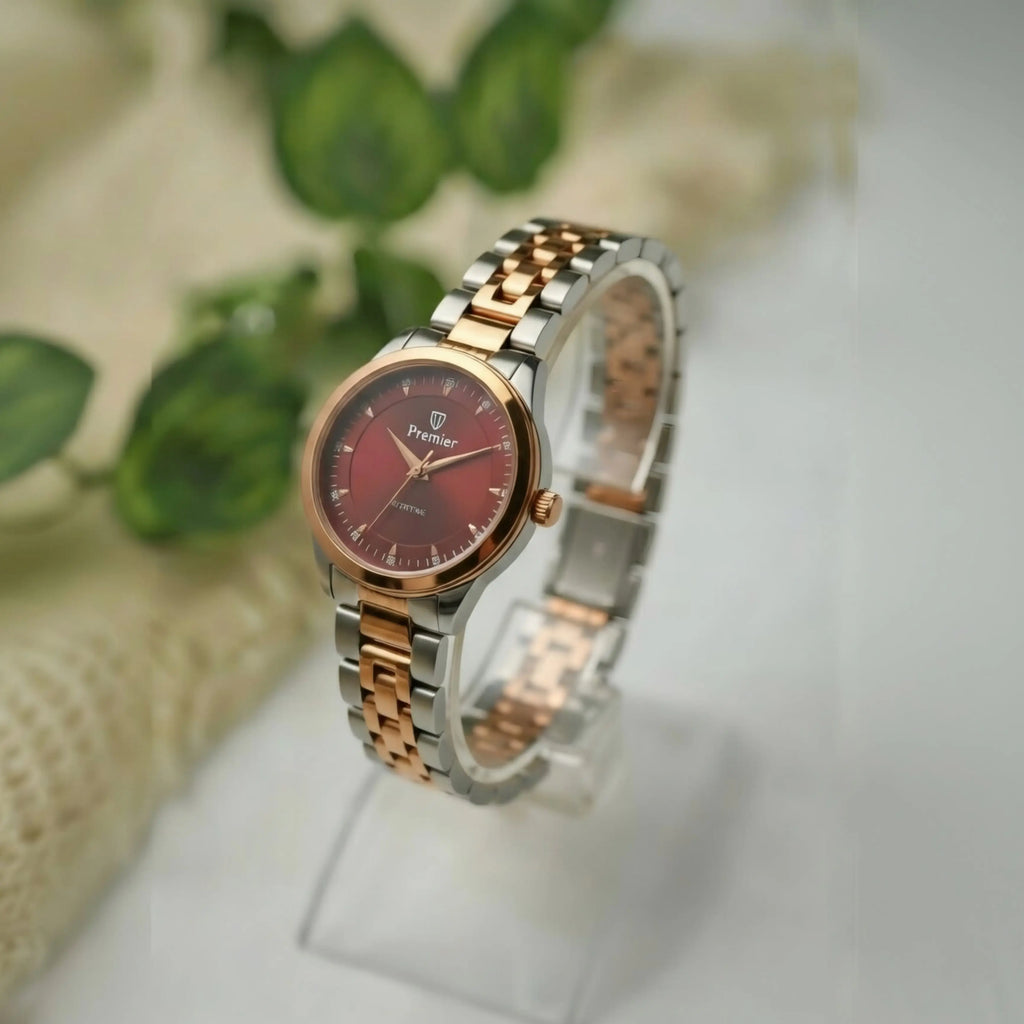 Premier 2tone ( Maroon Dial ) House Of Fashion
