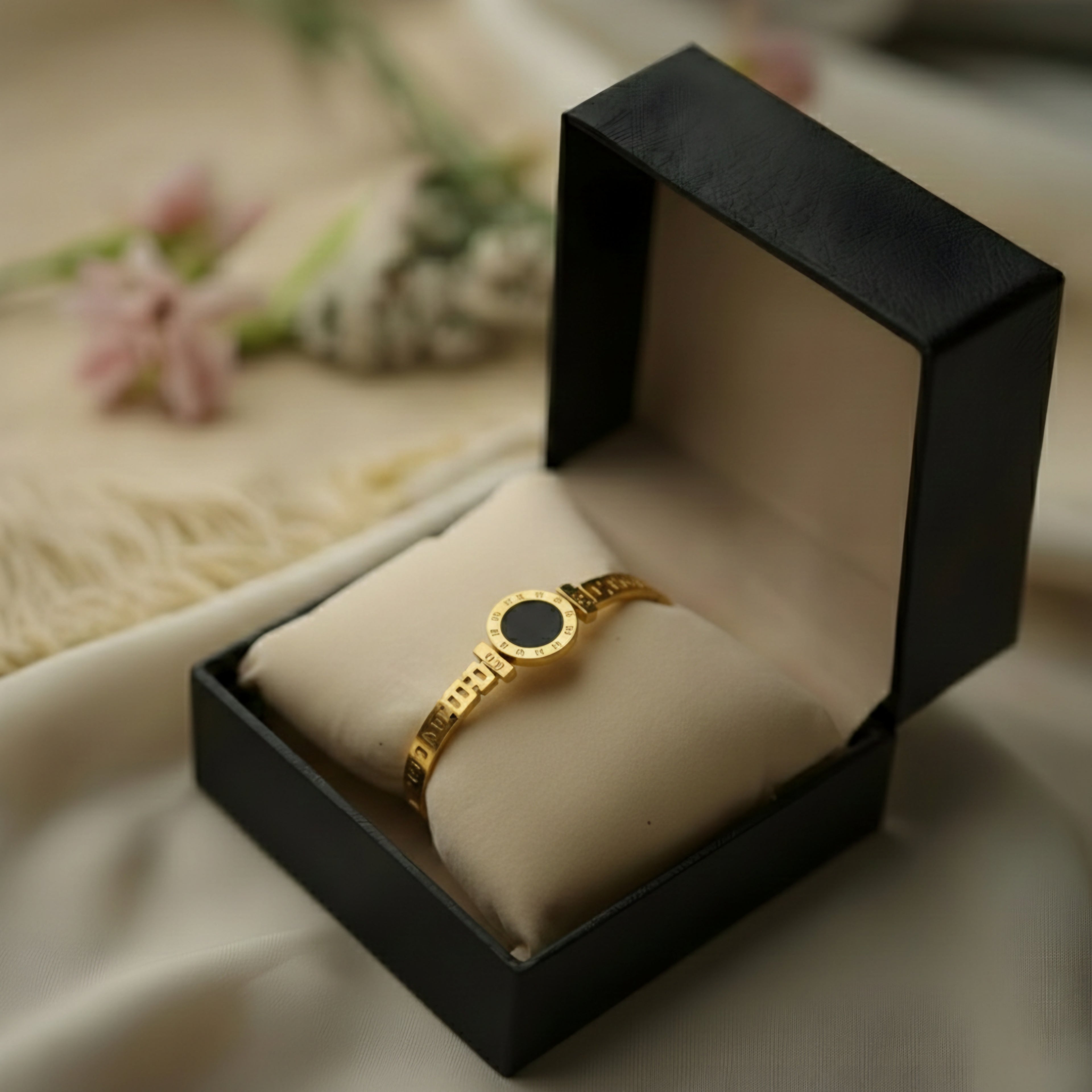 Black Stone Bangle House Of Fashion