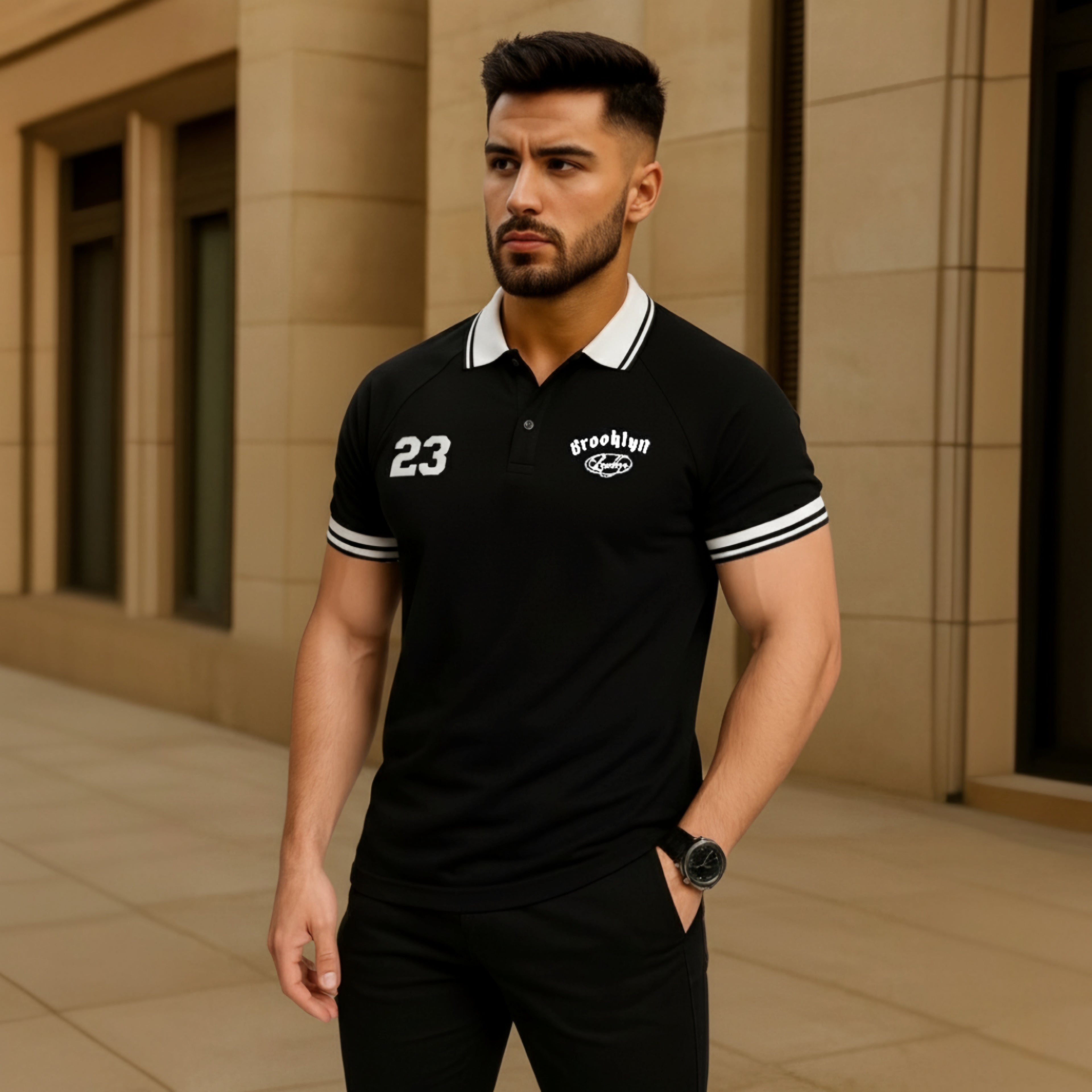 Aesthetic Polo BLACK 23