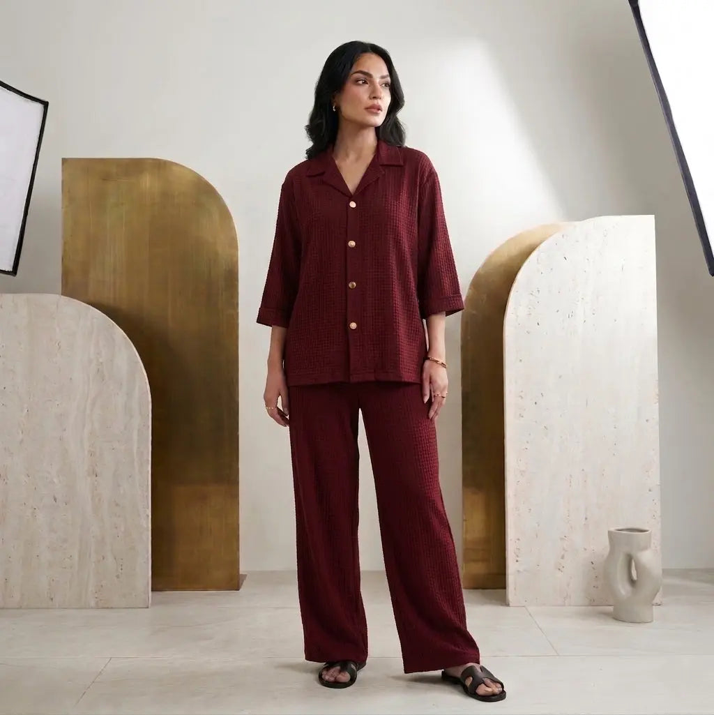 Maroon Co-ord Set House Of Fashion