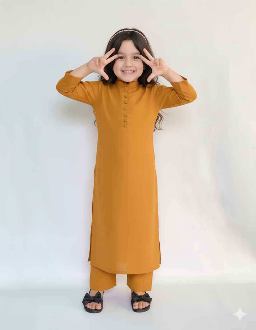 Kids Mustard Ready To Wear