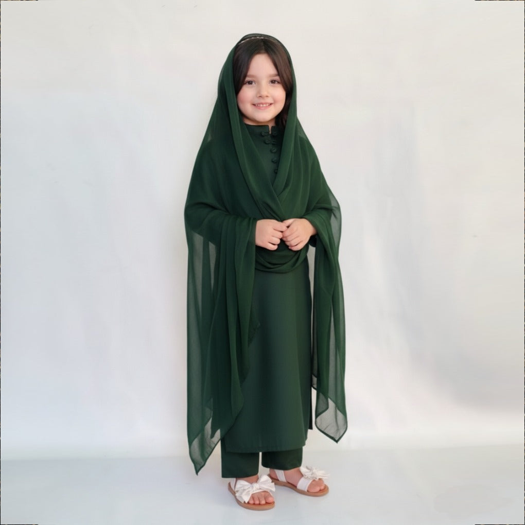Kids Bottle Green - Ready To Wear